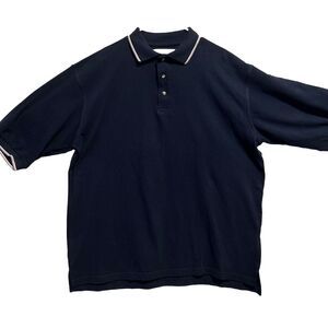 Tri-Mountain Moisture Wicking Ultra Cool Black Cream Golf Polo Shirt Mens XL NWT